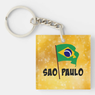 Sao Paulo, Flag of Brazil, Keychain