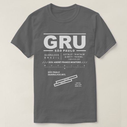 Sao Paulo Guarulhos Intl Airport GRU T_Shirt