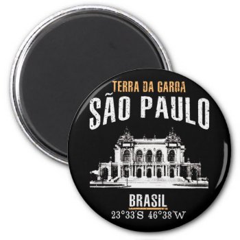 São Paulo Magnet by KDRTRAVEL at Zazzle