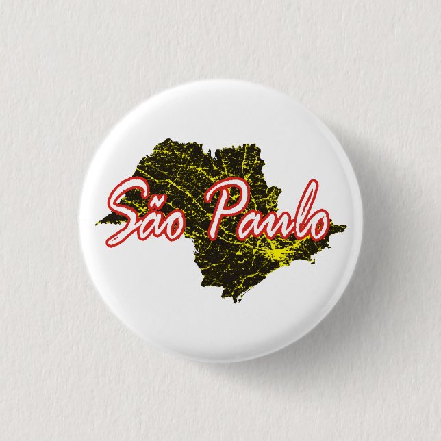 Sao Paulo Pinback Button (Front)