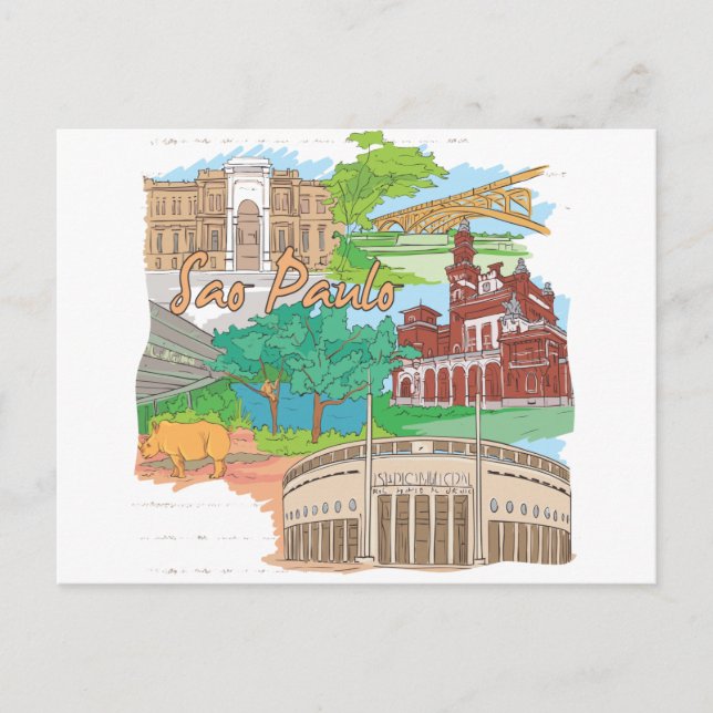 Sao Paulo Postcard (Front)