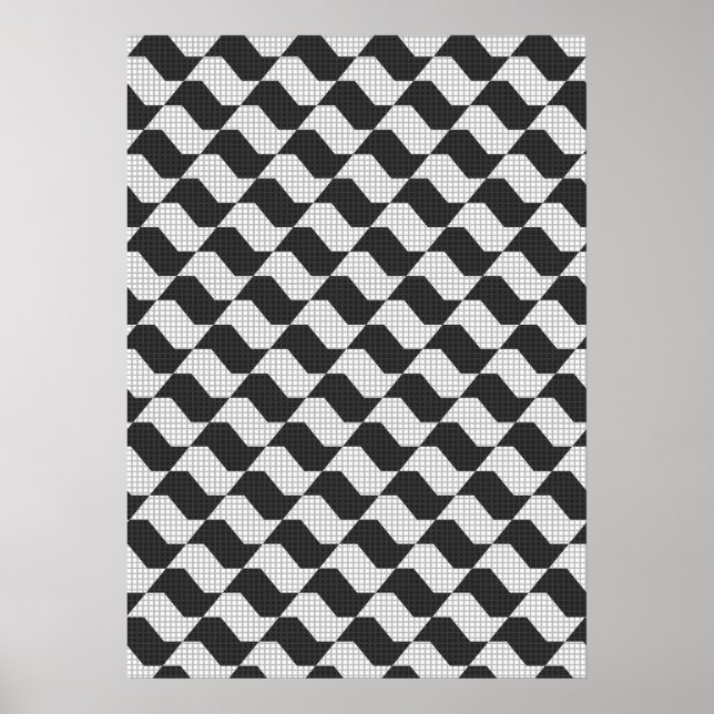 São Paulo Sidewalk - SP Poster (Front)