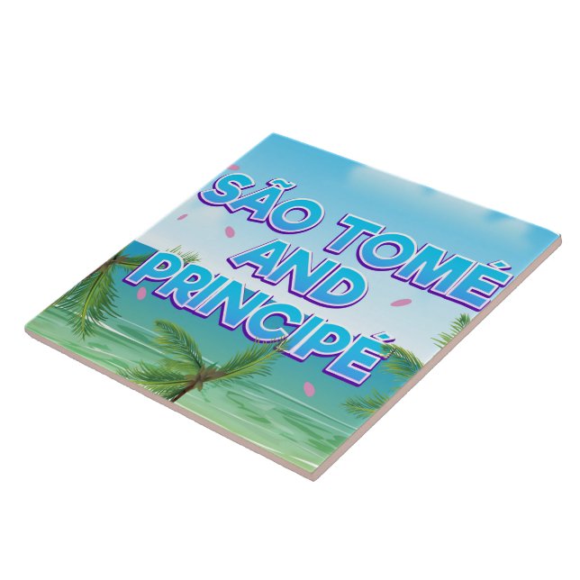 São Tomé and Principé beach Tile (Side)