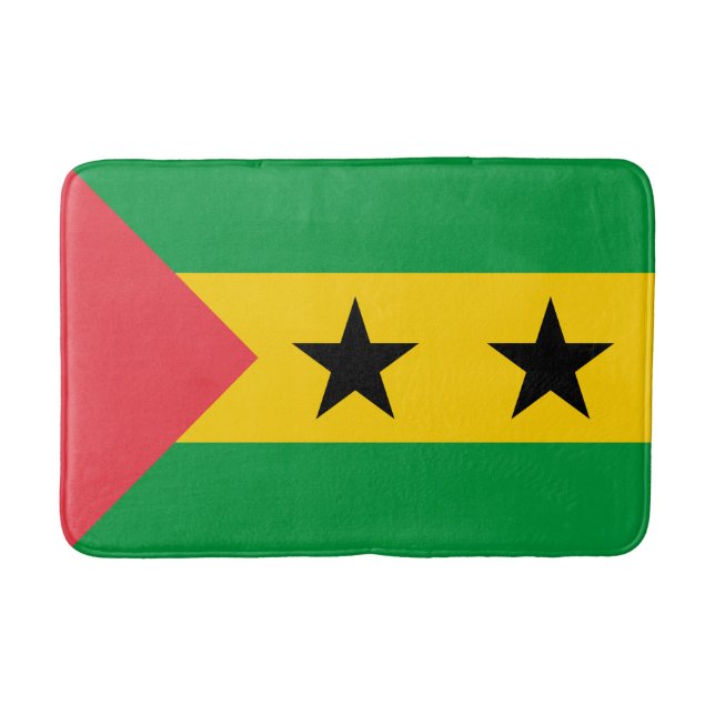Sao Tome and Principe Flag Bath Mat (Front)