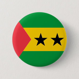 Sao Tome and Principe Flag Button
