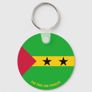 Sao Tome and Principe Flag Charming Patriotic Keychain