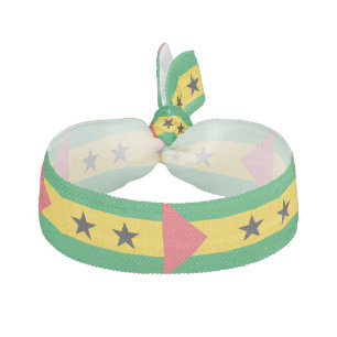 Sao Tome and Principe Flag Elastic Hair Tie