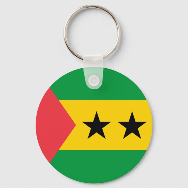 Sao Tome and Principe Flag Keychain (Front)