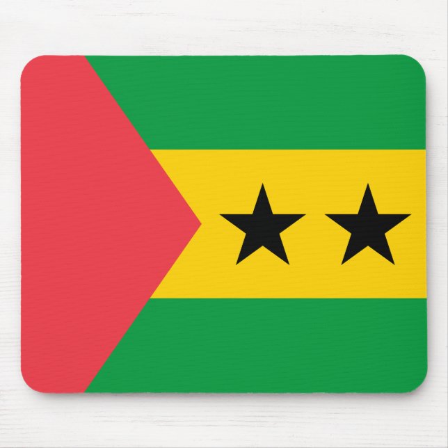 Sao Tome and Principe Flag Mouse Pad (Front)
