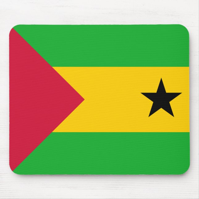 Sao Tome and Principe Flag Mouse Pad (Front)