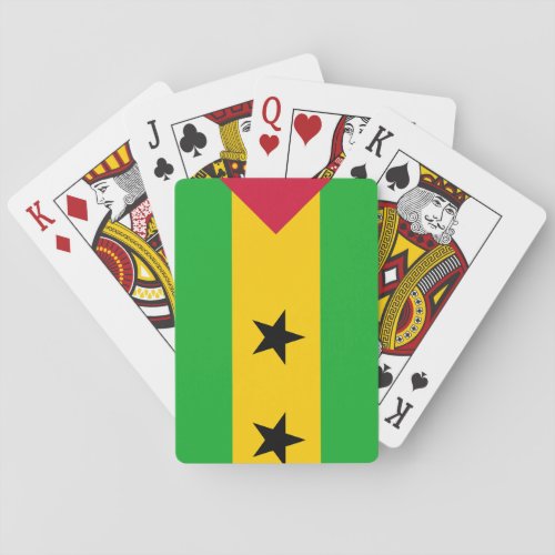 Sao Tome and Principe Flag Poker Cards