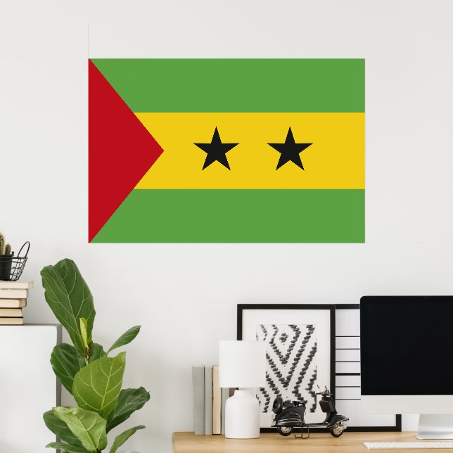 Sao Tome and Principe flag Poster (Home Office)