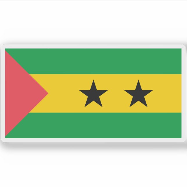 São Tomé and Príncipe flag (Sao Tome and Principe) Sticker (Front)