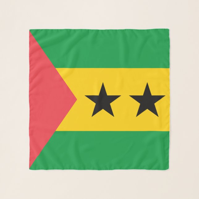 Sao Tome and Principe Flag Scarf (Front)