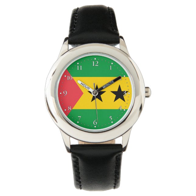 Sao Tome and Principe Flag Watch (Front)
