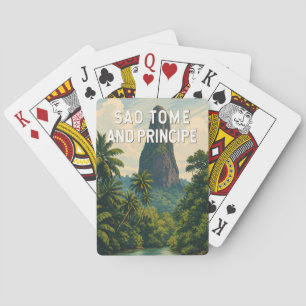 Sao Tome and Principe Illustration Travel Art Poker Cards