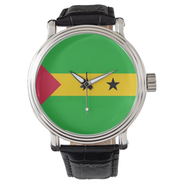 São Tomé and Príncipe (Sao Tome and Principe) Flag Watch (Front)
