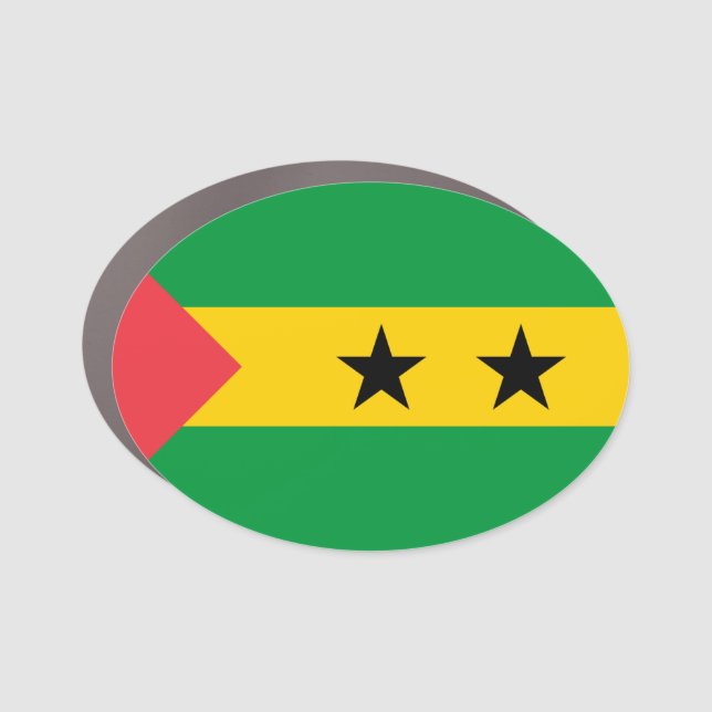 São Tomé e Príncipe flag Car Magnet (Front)