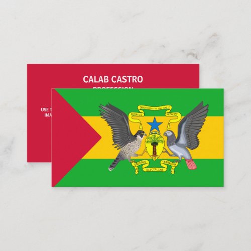 So Toman Flag  Coat of Arms Business Card
