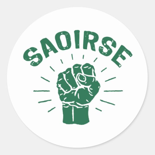 Saoirse Classic Round Sticker