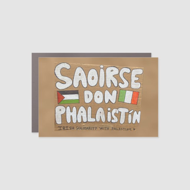 Saoirse don Phalaistín Car Magnet (Front)