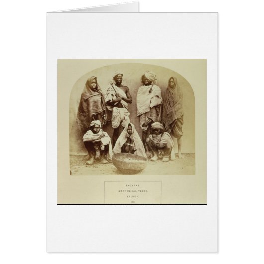 Saonras, an Aboriginal Tribe from Saugor, Central Cards (Front)