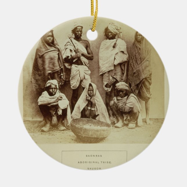Saonras, an Aboriginal Tribe from Saugor, Central Ceramic Ornament (Front)