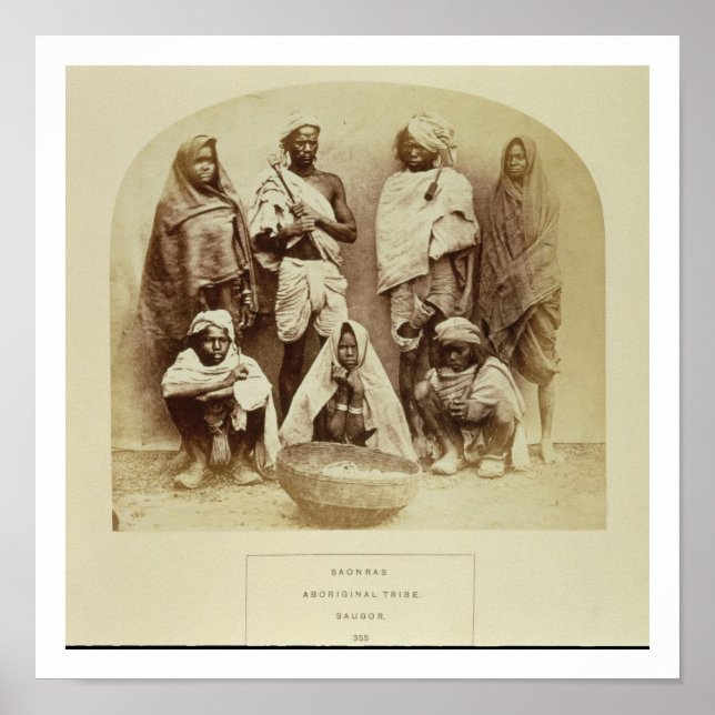 Saonras, an Aboriginal Tribe from Saugor, Central Poster (Front)