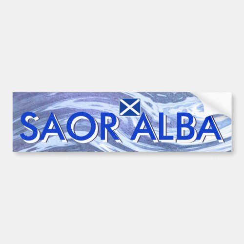 Saor Alba Free Scotland Ocean Bumper Sticker