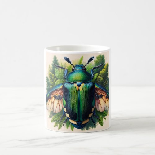 Sap Beetle in Natural Habitat IREF563 _ Watercolor Coffee Mug