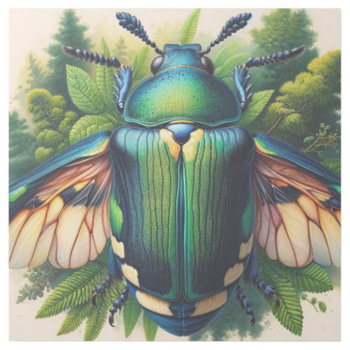 Sap Beetle in Natural Habitat IREF563 _ Watercolor Gallery Wrap