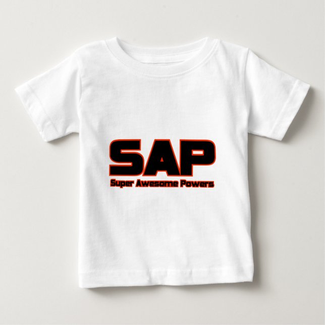 SAP - Super Awesome Powers Baby T-Shirt (Front)