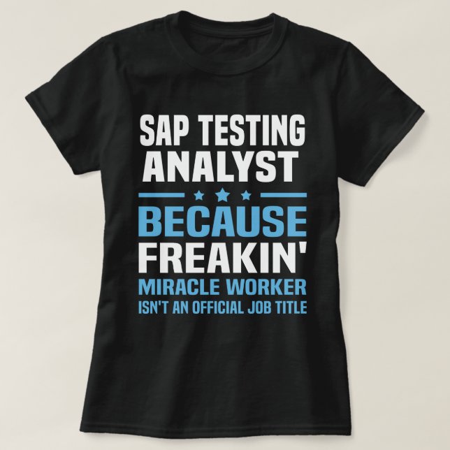 SAP Testing Analyst T-Shirt (Design Front)