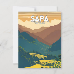 Sapa Vietnam Tour Travel Postcard