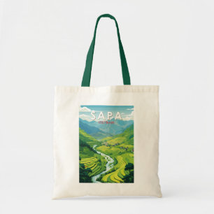 Sapa Vietnam Travel Art Vintage Tote Bag