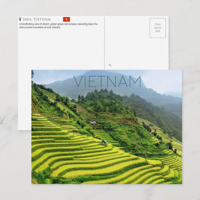 Sapa, Vietnam Travel Postcard (Front/Back)