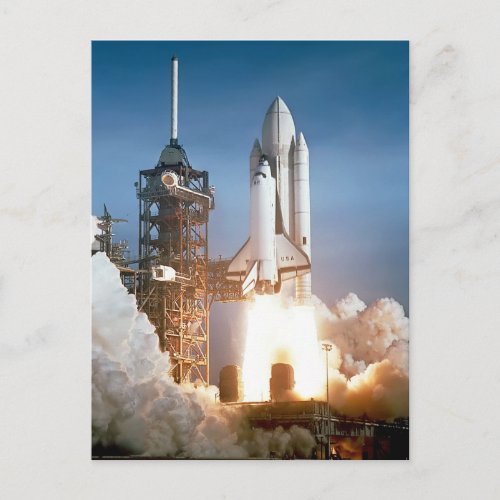 Sapce Shuttle Launch Postcard
