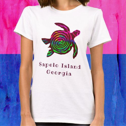 Sapelo Island GA Sea Turtle T_Shirt