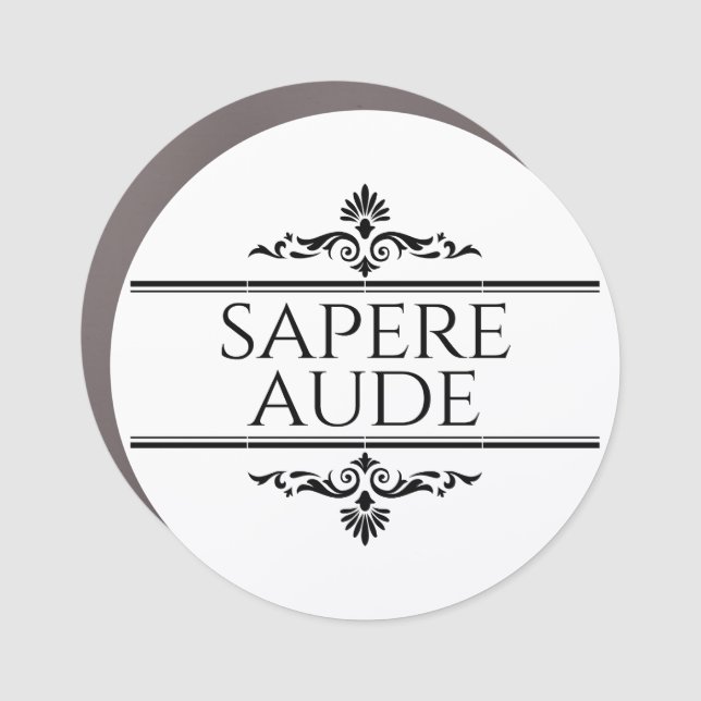 Sapere Aude Car Magnet (Front)