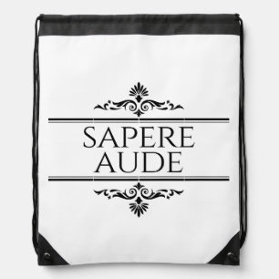 Sapere Aude Drawstring Bag