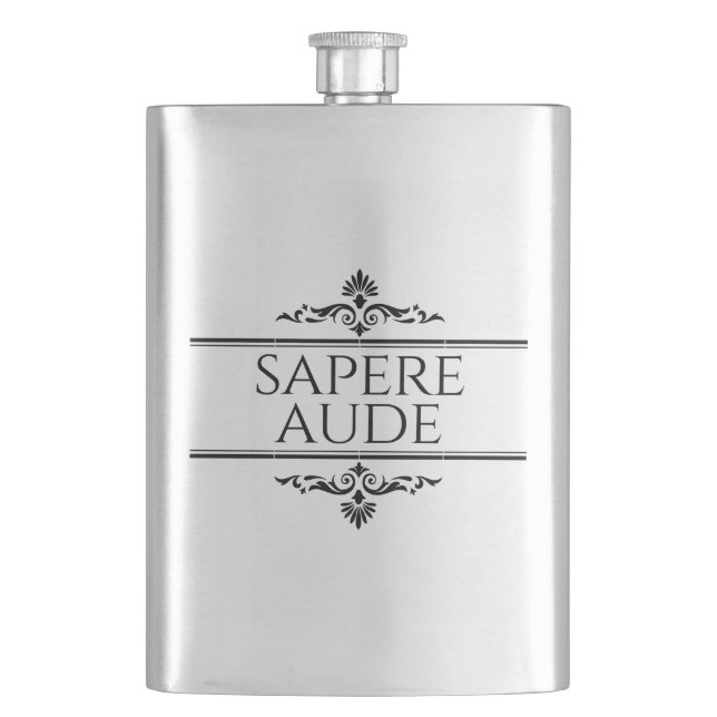 Sapere Aude Flask (Front)