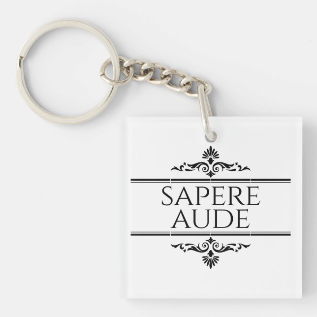 Sapere Aude Keychain (Front)