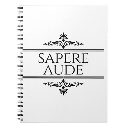 Sapere Aude Notebook