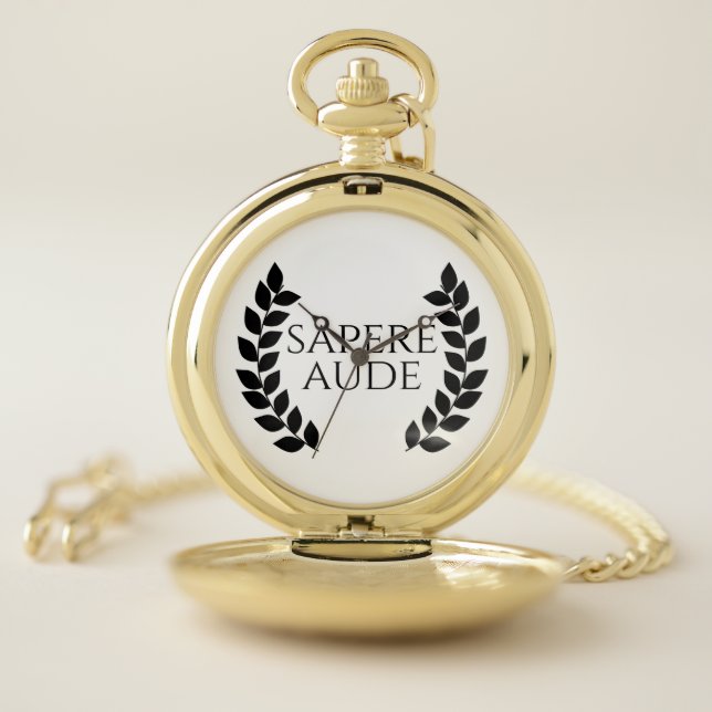 Sapere Aude Pocket Watch (Inside)