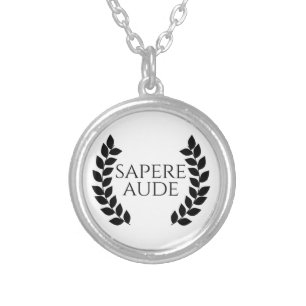 Sapere Aude Silver Plated Necklace