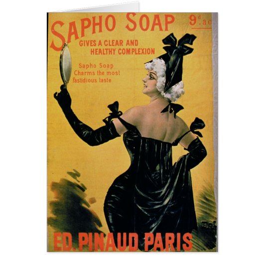 'Sapho Soap - Gives a Clear and Healthy Complexion Cards (Front)
