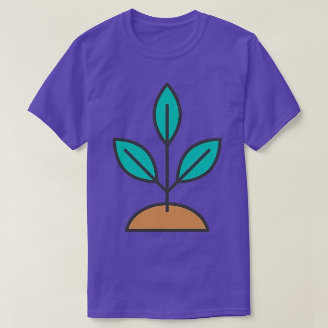 Sapling Environment Icon T-Shirt (Design Front)