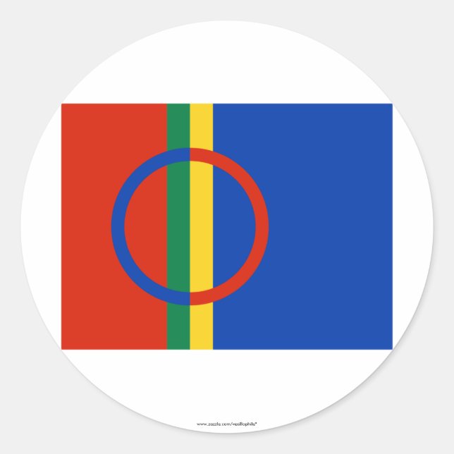 Sapmi Flag Classic Round Sticker (Front)