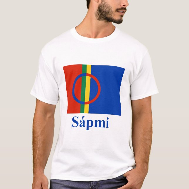 Sapmi Flag with Name in Saami T-Shirt (Front)