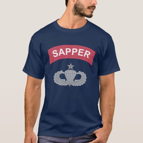 Sapper Senior Parachutist T_shirts v1
